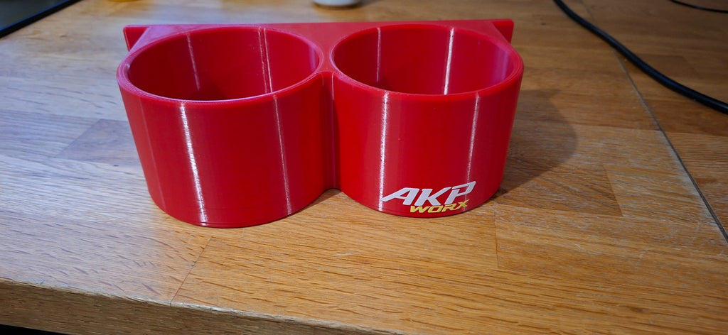 AKP WORX Dual Grease Tub Holder - front view