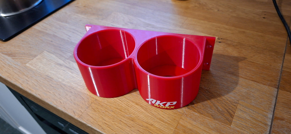 AKP WORX Dual Grease Tub Holder - angled view