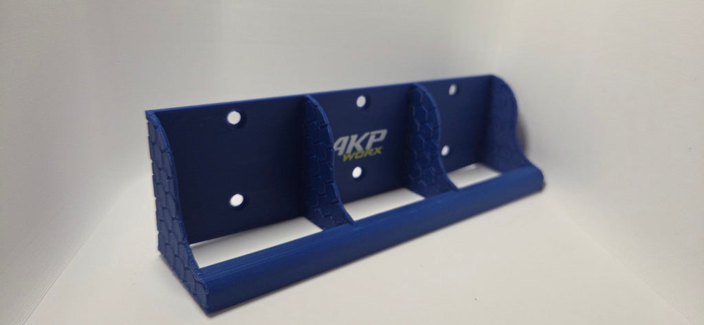 Blue triple AKP WORX spray bottle holder