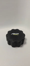 Black AKP WORX 13-pin trailer cap branded top view