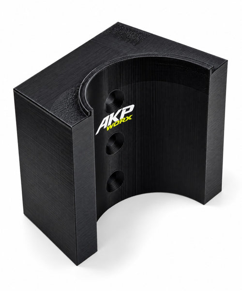 AKP WORX DeWalt 18V grease gun holder in black, alternate view
