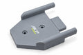 AKP WORX Milwaukee M12 grease gun holder in grey, angled view