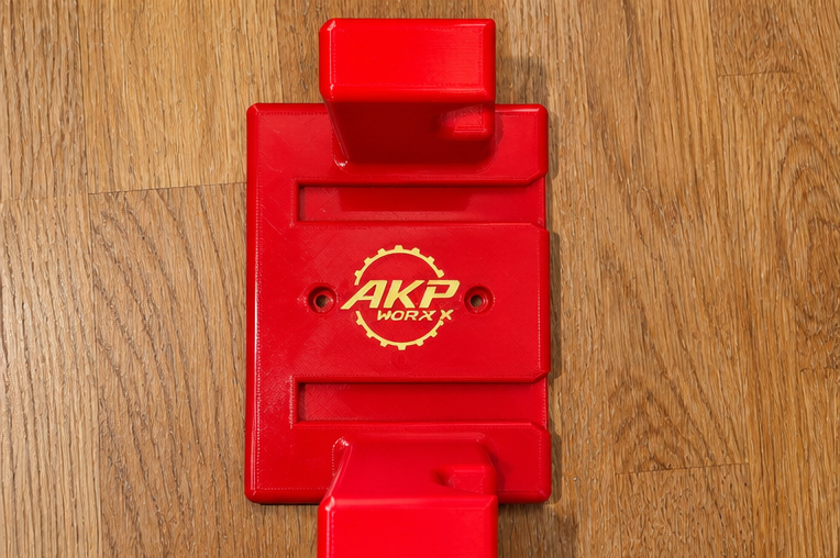 AKP WORX Milwaukee M18 Transfer Pump wall holder - top view